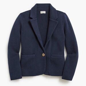 Crewcuts Factory Schoolboy Sweater Blazer in Navy